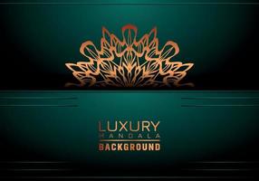 luxe mandala achtergrond sier, arabesk stijl met gouden arabesk patroon stijl. decoratief mandala ornament voor afdrukken, brochure, banier, omslag, poster, uitnodiging kaart vector