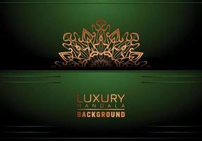 luxe mandala achtergrond sier, arabesk stijl met gouden arabesk patroon stijl. decoratief mandala ornament voor afdrukken, brochure, banier, omslag, poster, uitnodiging kaart vector