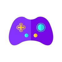 Purper modern gaming controleur vector logo icoon