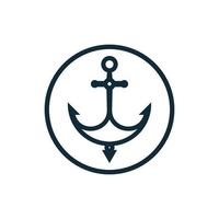 anker logo icoon boot schip marinier marine vector