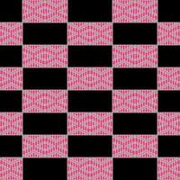 roze en bruin textiel kruis vorm in zwart achtergrond vector