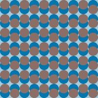 tweeling twee toon samenvoegen cirkel ring blauw en bruin behang zacht pastel achtergrond vector
