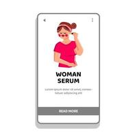 vrouw serum vector