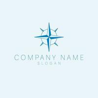 kompas merk logo ontwerp. marinier symbool logo. reizen navigatie logo sjabloon. vector
