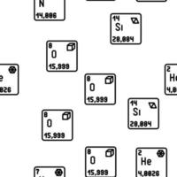 chemie wetenschap chemisch vector naadloos patroon