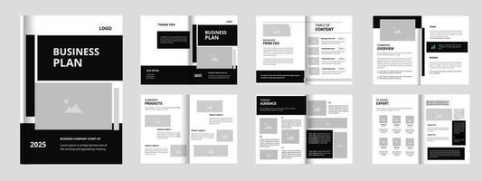 bedrijf plan brochure, bedrijf plan voor uw bedrijf, brochure ontwerp sjabloon vector