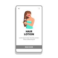 haar- lotion vector