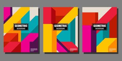 verzameling van abstract meetkundig dekt, covers en posters vector
