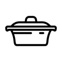 gips ijzer Nederlands oven keuken kookgerei lijn icoon vector illustratie