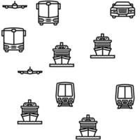 vervoer vervoer auto vector naadloos patroon