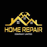 huis reparatie logo vrij vector