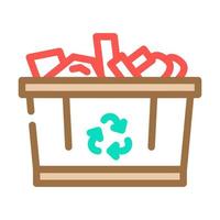 recycle koper kleur icoon vector illustratie