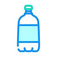 Frisdrank plastic fles kleur icoon vector illustratie