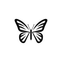 brief b zwart vlinder vector zwart wit illustratie geschikt voor allemaal industrieën.