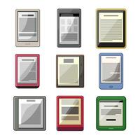 ebook lezer reeks tekenfilm vector illustratie