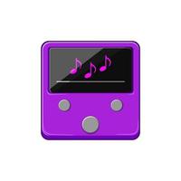 modern mp3 speler tekenfilm vector illustratie