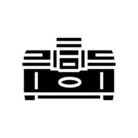 gereedschapskist garage glyph icoon vector illustratie