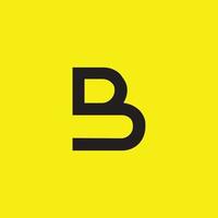 creatief en modern b logo ontwerp vector