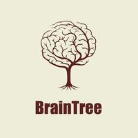 luxe en hersenen boom vector beeld