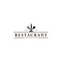vector lepel vork mes voor restaurant bar bistro logo ontwerp