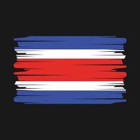 costa rica vlag borstel vector