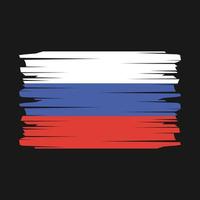 Rusland vlag borstel vector