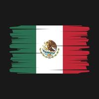 Mexico vlag borstel vector