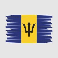 Barbados vlag borstel vector