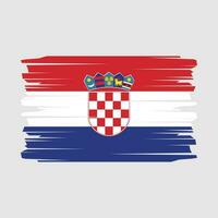 Kroatië vlag borstel vector