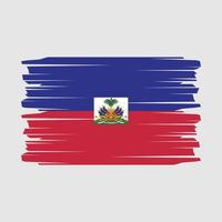 Haïti vlag borstel vector