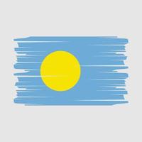 Palau vlag borstel vector