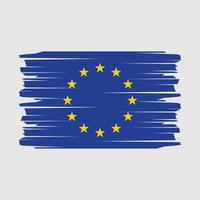 Europese vlag borstel vector