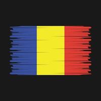 Roemenië vlag borstel vector