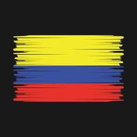 Colombia vlag borstel vector