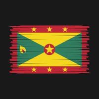 Grenada vlag borstel vector