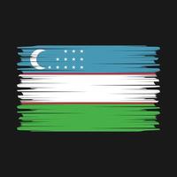 Oezbekistan vlag borstel vector