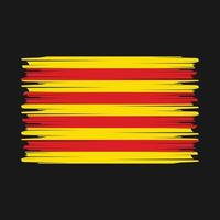 Catalonië vlag borstel vector