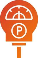 parkeermeter pictogramstijl vector