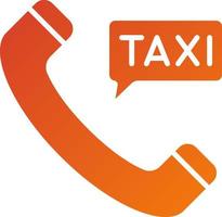 telefoontje taxi icoon stijl vector