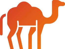 kameel icoon stijl vector