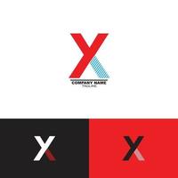 xy of yx logo ontwerp vector Sjablonen