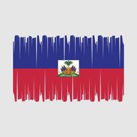 Haïti vlag borstel vector