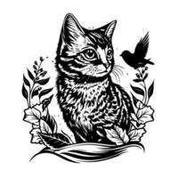 onderzoeken de wild kant met onze dier tatoeëren ontwerp verzameling met ingewikkeld gedetailleerd zwart en wit hand- getrokken illustraties vector