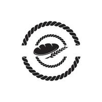bakkerij winkel logo icoon symbool ,illustratie ontwerp sjabloon. vector