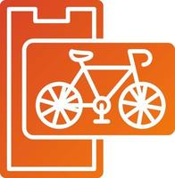 pictogramstijl fietsen vector