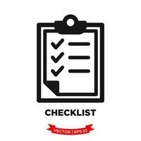 checklist icoon voor grafisch en web ontwerp vector