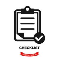 checklist icoon voor grafisch en web ontwerp vector