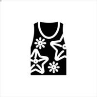 tanktop icoon met geïsoleerd vector en transparant achtergrond