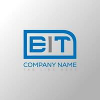 eit brief logo creatief ontwerp. eit uniek ontwerp. vector