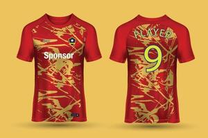 voetbal Jersey sjabloon sport t overhemd ontwerp vector